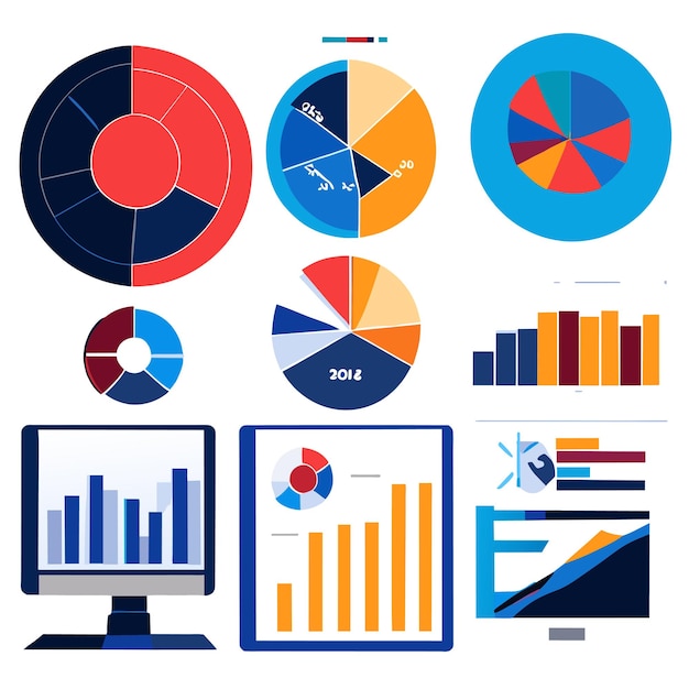 Voorbeeld van het gebruikerspaneel van het dashboard of het dashboard van de verzameling elementen