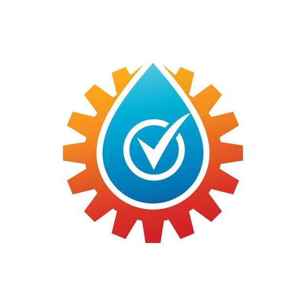 Voorbeeld voor het ontwerp van het logo van de waterdienst