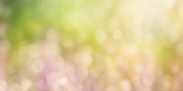 Voorjaars achtergrond bokeh-effect banner