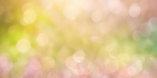 Voorjaars achtergrond bokeh-effect banner