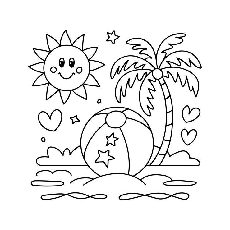 Vector voorjaars kleurbladen pasen kleurbladen bold amp easy kleurbladen line art victor