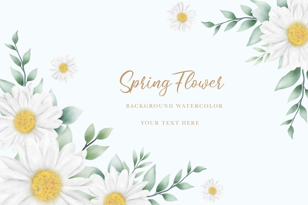 Voorjaarsbloem waterverf achtergrond