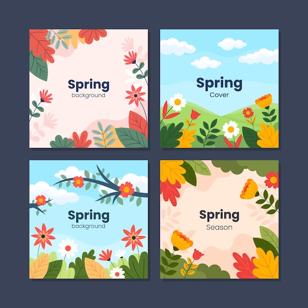 Voorjaarsseizoen Social Media Post Template