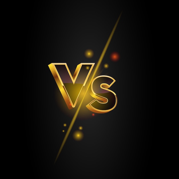 voorraad vector versus game cover banner sport vs team. team versus achtergrond met vonkeneffect