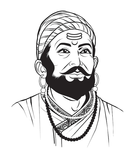 voorraad vectorillustratie van chatrapati shivaji maharaj maratha clan uit maharashtra india