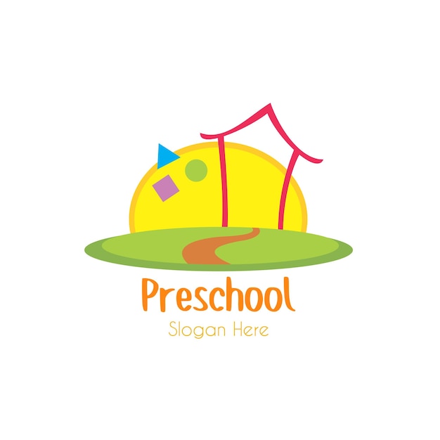 Voorschoolse Logo Ontwerp Vector Sjabloon