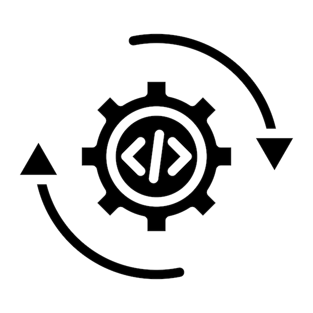Voortdurende integratie icoon vector afbeelding Kan worden gebruikt voor Software Testing