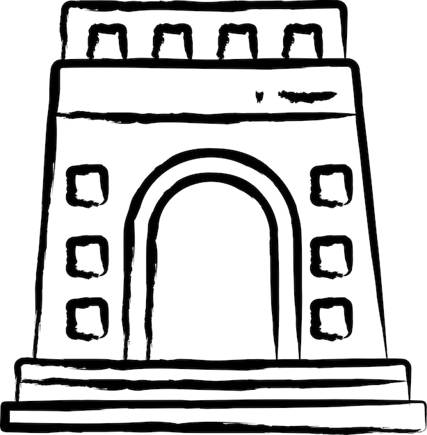 Vector voortrekker hand drawn vector illustration