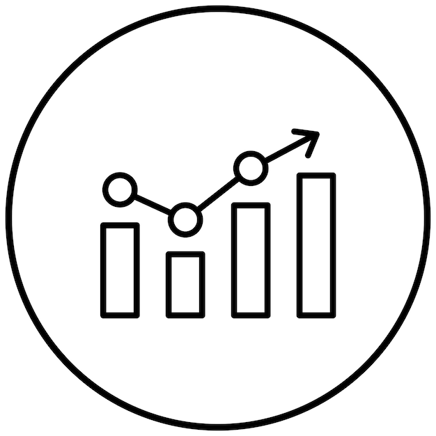 Vooruitgang vector icoontje Kan worden gebruikt voor actieplan icoonset