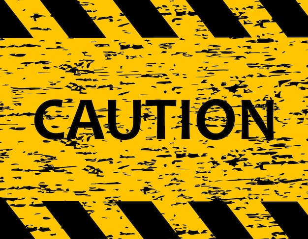 Vector voorzichtigheid. verhoogd gevaar. de tape is beschermend geel met zwart. een waarschuwing. stop niet oversteken.