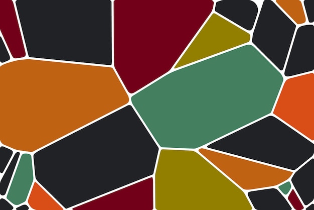 Voronoi kleurrijk diagram geometrische tegeltextuur, achtergrond, steentextuur, printstoffenpatroon