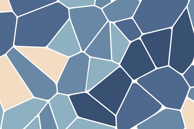 Vettore motivo a mosaico voronoi diagramma colorato trama geometrica delle mattonelle, sfondo, trama di pietra