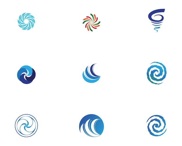 Vortex logo en symbool vector