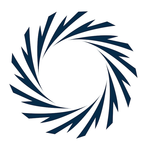 Disegno dell'illustrazione dell'icona del simbolo del logo del vortice vettoreelementi di design del logo dell'uragano del vortice del tornado
