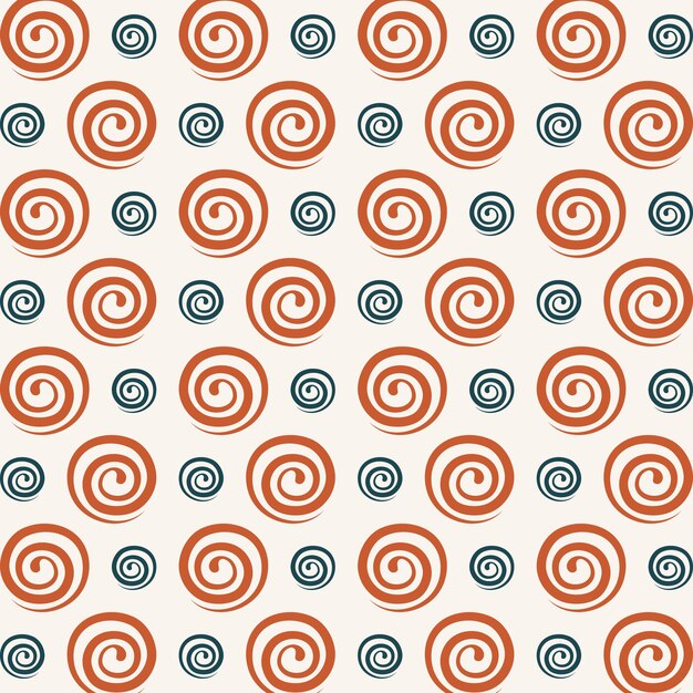 Vortex seamless pattern repeating colorful elements trendy vector illustration background