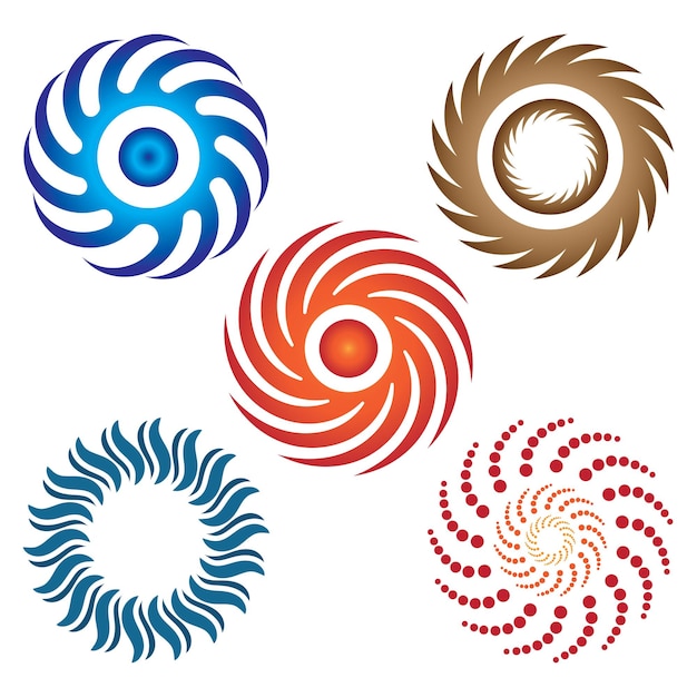 Vortex symbool vector illustrator abstracte pictogram logo sjabloon ontwerp vortex logo