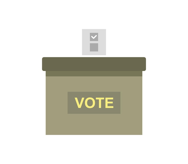 Vettore le urne per le votazioni