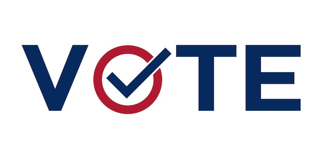 Vector vote election vector icon template presidant day 2020