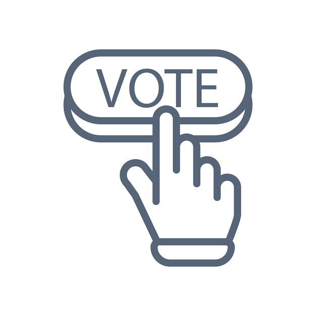 vote icon vector design template