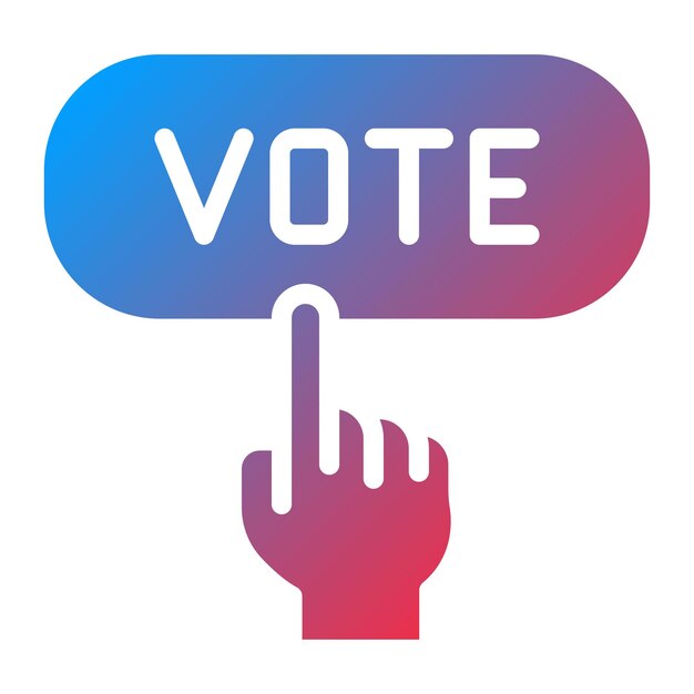 vote icon vector image can be used for protesting and civil disobedience