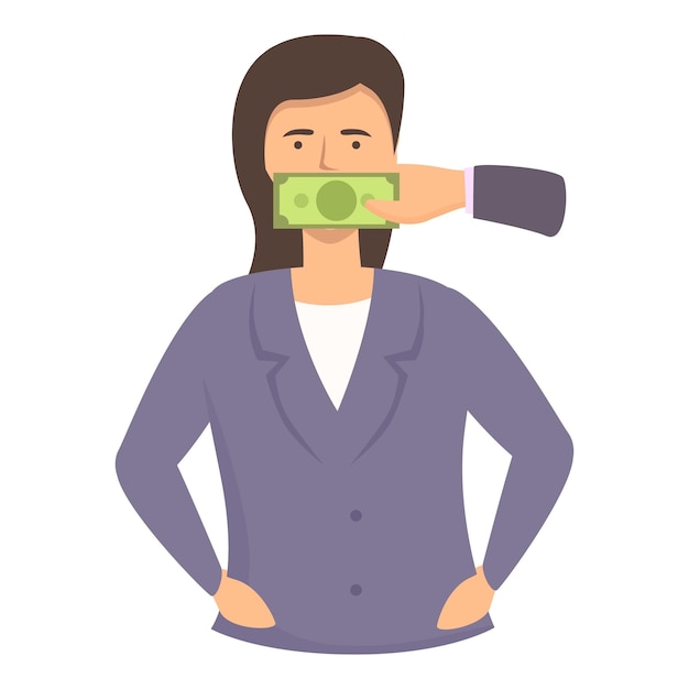 Vector vote money icon cartoon vector lobbyist bribery campaign corruption