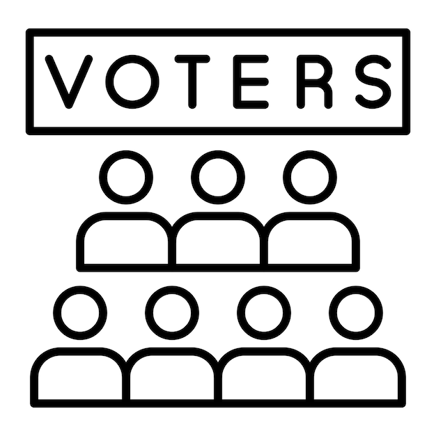 Vector voters icon