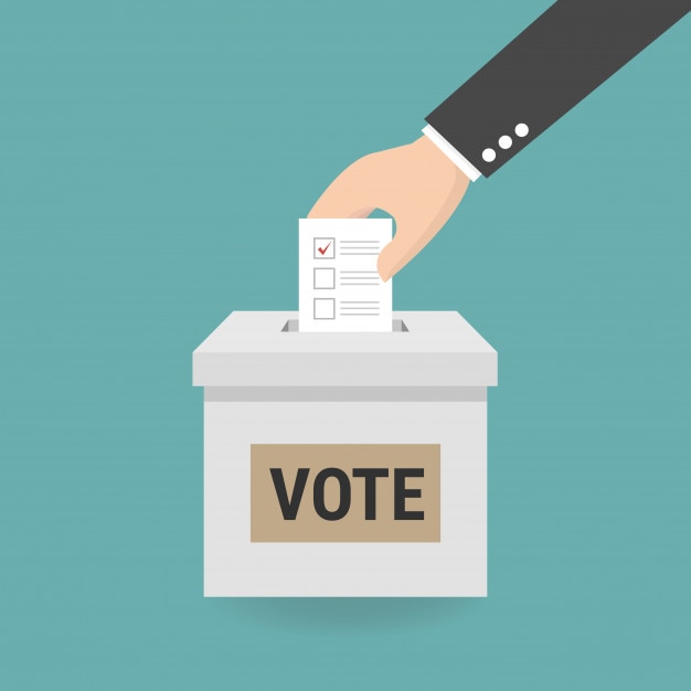 voting concept in flat style.