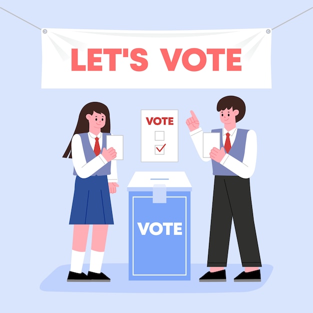 Vector voting and election concept