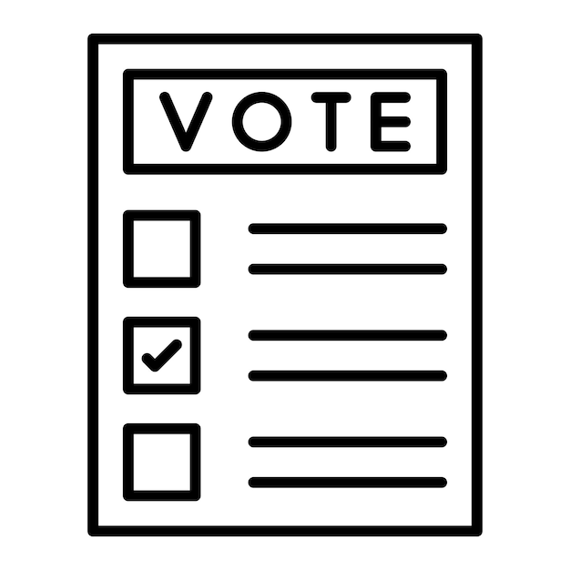 Vector voting icon