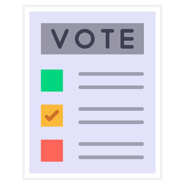 Vector voting icon