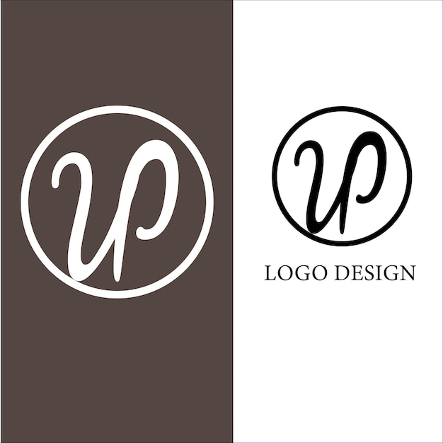 VP initial letter logo design