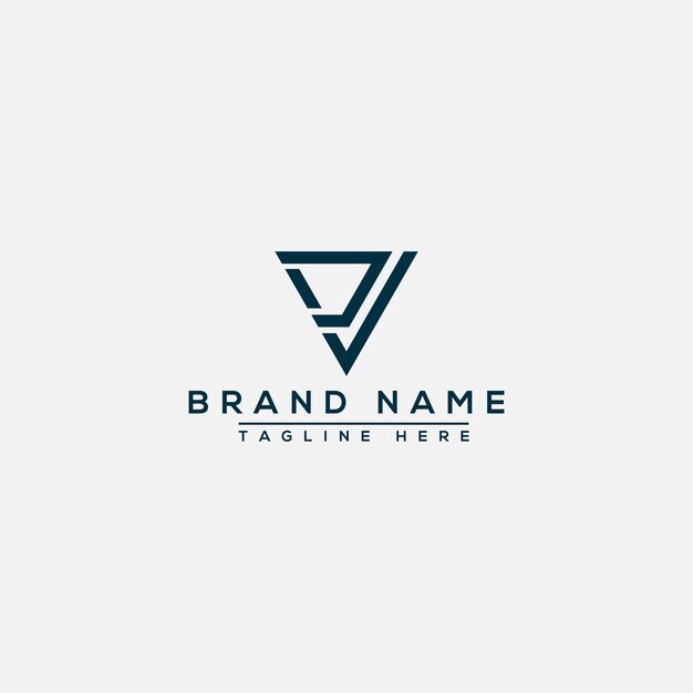 VP Logo Design Template Vector Graphic Branding Element.