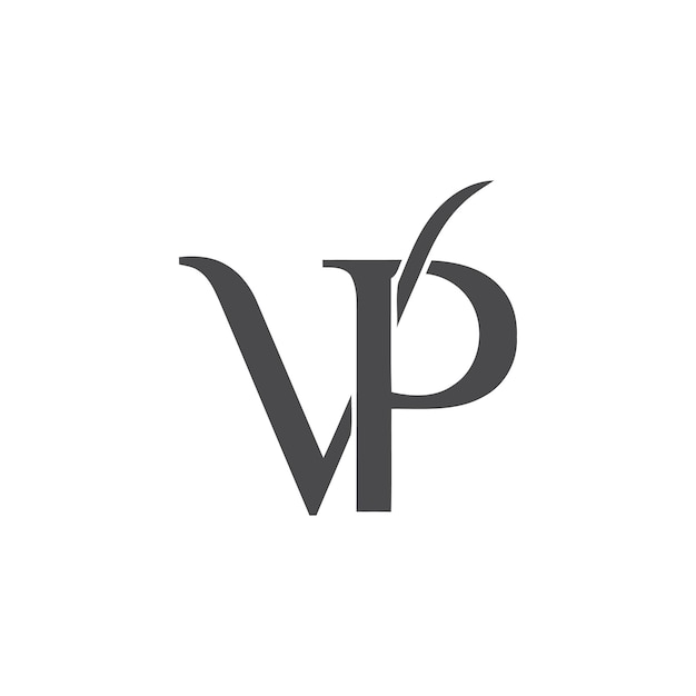 Vettore disegno del logo vp