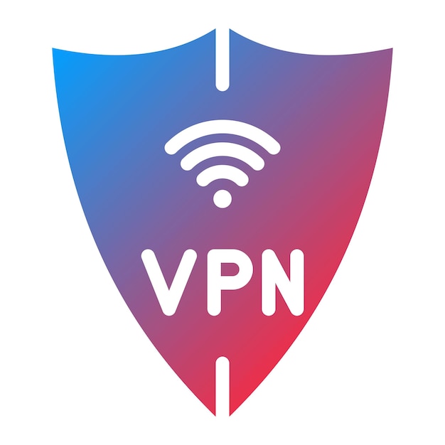 VPN接続アイコンのベクトル画像はリモートワークに使用できます