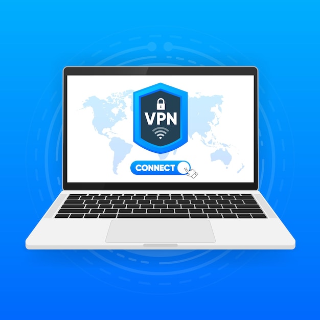 VPN gebruiken op apparaat Persoonlijke gegevens beschermen met VPN-service Privénetwerk cyberbeveiliging beveiligd