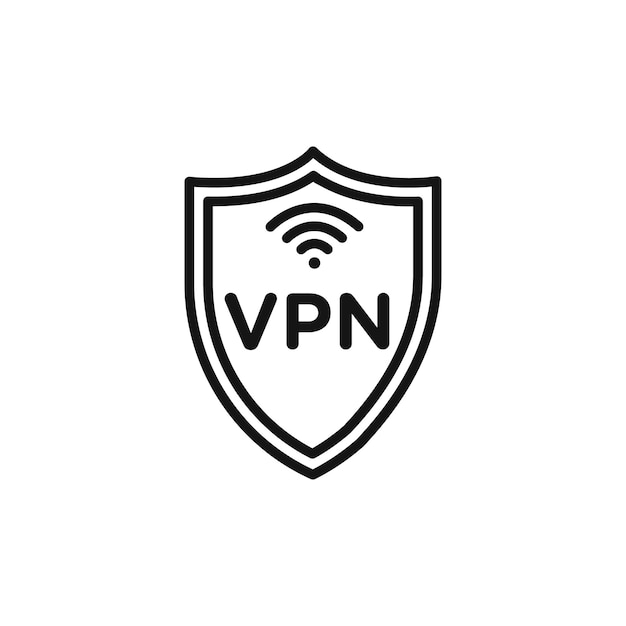 VPN アイコン 単離されたフラットベクトル