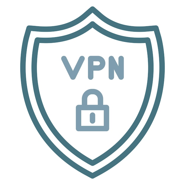 VPN アイコンのベクトル画像は情報セキュリティに使用できます