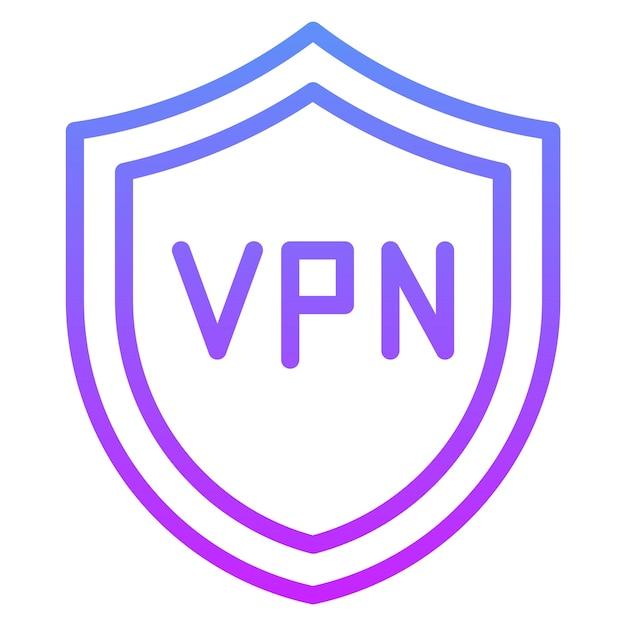 Vector vpn vector icon illustration of cyber security iconset