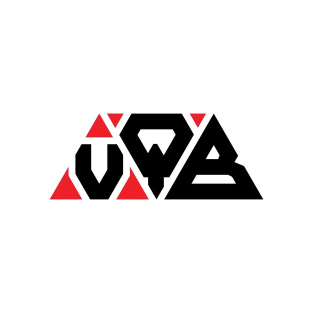 vqb triangle letter logo design with triangle shape vqb triangle logo design monogram vqb triangle vector logo template with red color vqb triangular logo simple elegant and luxurious logo vqb