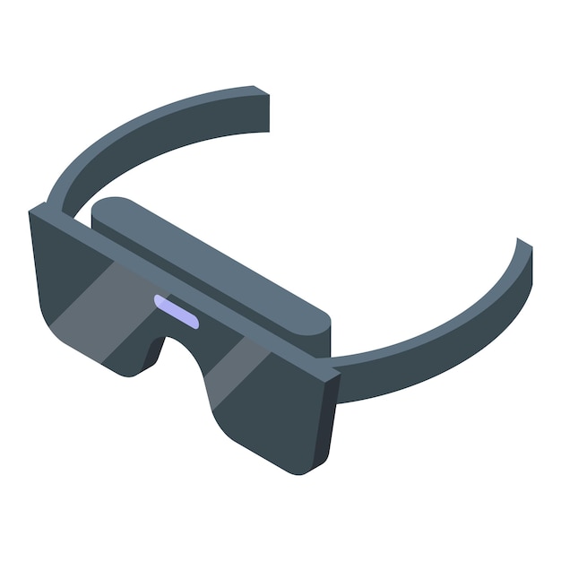 Vector vr equipment icon isometric vector virtual reality digital video