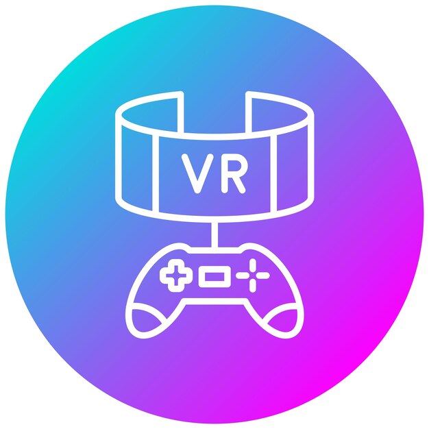 Stile di illustrazione vettoriale vr per giochi