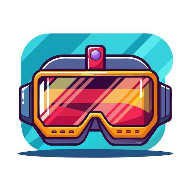 VR 안경 클리파트 만화 일러스트레이션 그림