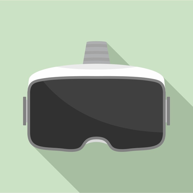 Vr glasses headset icon Flat illustration of vr glasses headset vector icon for web design