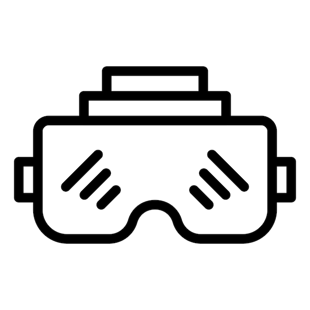 VR Glasses Icon Style