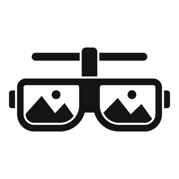 vr googles icon simple vector minimal control design