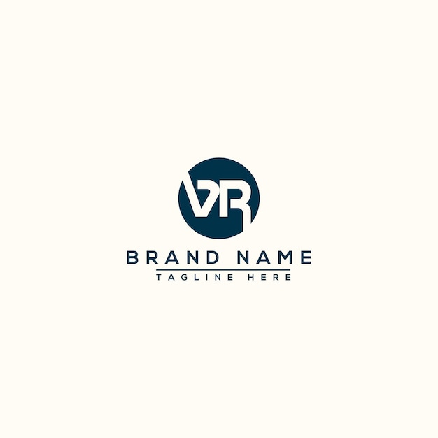 VR Logo Design Template Vector Graphic Branding Element