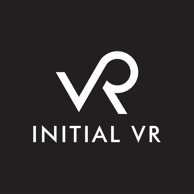 Векторная иллюстрация шаблона логотипа VR