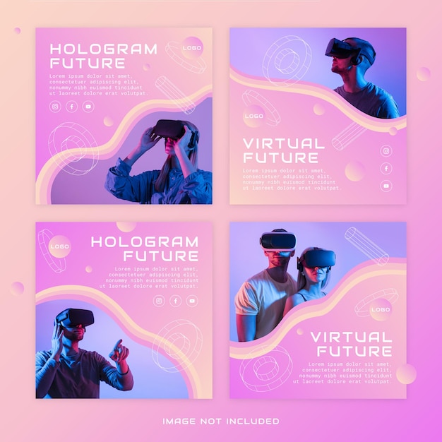 vr technology social media set