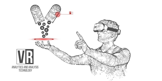 Vr wireframe headset banner