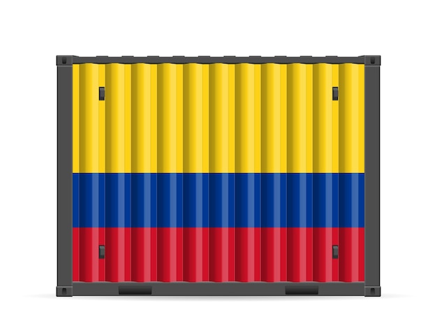 Vrachtcontainer Colombia vlag